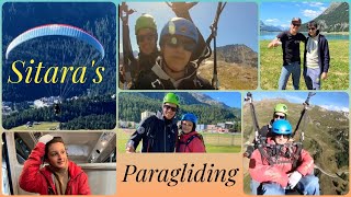 My first paragliding experience at St Moritz 🪂  Gautam  Sitara Ghattamaneni [upl. by Diao157]