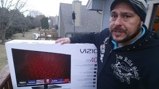 VIZIO Smart TV 1080P ESeries 40Inch Unboxing [upl. by Asiulairam783]