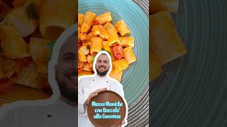 Pasta mezze maniche con baccalà alla genovese  👨🏻‍🍳 Marco Rapo duegiridolio ricetta food [upl. by Averell978]