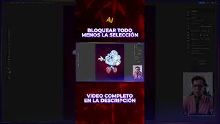 Bloquear todos los objetos en Illusttrator  shorts short [upl. by Nylatsirhc278]