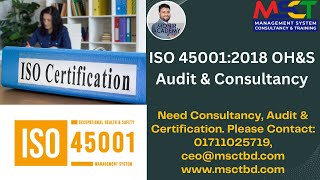 ISO 450012018 OHampS Consultancy Audit Training amp Certificate [upl. by Amarette]