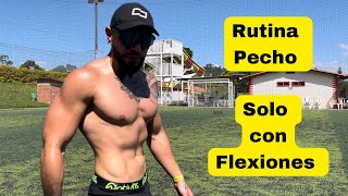 💪🏻RUTINA de PECHO solo con FELXIONES 🔥15 minutos calistenia Workout at home chest [upl. by Casilde32]