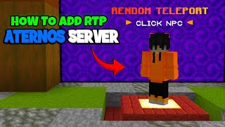 How to add RTP in aternos server for free minecraft aternos [upl. by Oigufer]