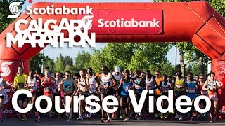 Calgary Marathon Course Video [upl. by Kassi]