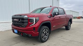 2024 GMC Sierra 1500 AT4 Volcanic Red Tintcoat With Jet BlackKalahari Interior [upl. by Nuhs]