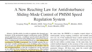 MATLAB Simulation of Sliding Mode Control for PMSM Speed Regulation [upl. by Icken]