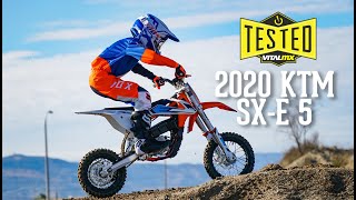 Bike Test 2020 KTM SXE 5 Electric Bike Review [upl. by Abagail]