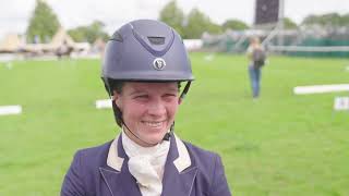 Nicky Hill relishing Burghley test with adorable horse [upl. by Stila]