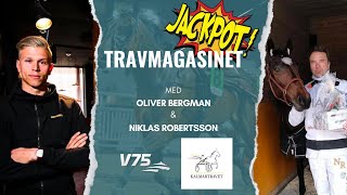 V75 Tips Kalmar 236 ∣ JACKPOT ∣ Travmagasinet med Bergman amp Robertsson [upl. by Queenie]