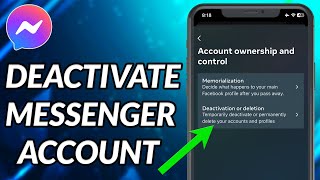 How To Deactivate Messenger Account 2023 [upl. by Wilburt]