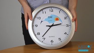 Day And Night Analogue Clock Dementia Care Review [upl. by Durgy]