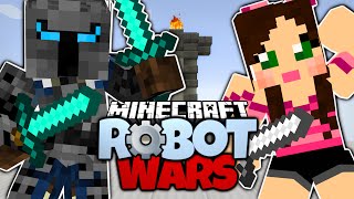 Minecraft  POPULARMMOS VS GAMING WITH JEN  Pat And Jen FIGHT  Minecraft Robot Wars [upl. by Igenia]