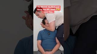 His ENERGY at the End was SO DIFFERENT ‼️🥹 chiropractic chiropracticasmr backpain shorts [upl. by Koerlin]