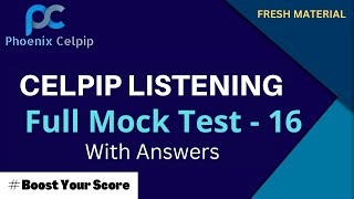 quotCelpip Listening Test 16 Answer Key Included for High Score Successquot [upl. by Davey212]