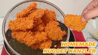 HOMEMADE NUGGET KANZLER CRISPY CHICKEN NUGGET Bisa Jadi 1 KG Nugget Super Crispy [upl. by Nylekoorb]