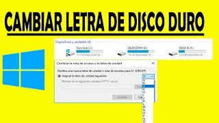 COMO CAMBIAR LETRA DE DISCO DURO [upl. by Enilav]