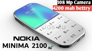 Nokia Minima 2100 Mini 5G Mobile Coming Soon 108 MpFull details [upl. by Eladnor]