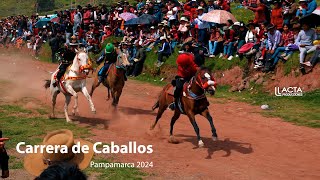 CARRERA DE CABALLOS  PAMPAMARCA CANAS 2024  RESUMEN  PRIMER DIA [upl. by Ennaehr]