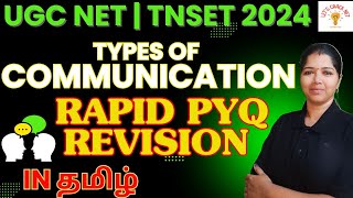 TYPES OF COMMUNICATION WITH KEYWORDS  UGC NET  TNSET 2024 [upl. by Killarney836]