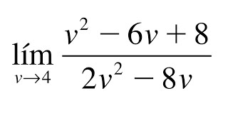 Límites indeterminados lím x4 v2 6v 82v2 8v [upl. by Solraced]