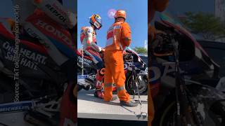 Luca Marini and the Problem Honda RC213V  themandalikagp lucamarini motogp [upl. by Trembly]