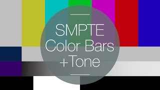 Free HD SMPTE Color Bars with Tone [upl. by Adeehsar]