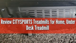 Review CITYSPORTS Treadmills for Home Under Desk Treadmill Walking Pad Treadmill with Audio Speaker [upl. by Ahsiekat]