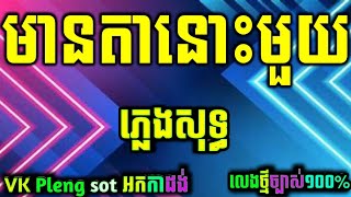 មានតានោះមួយ ភ្លេងសុទ្ធអកកាដង់ cambodia karaoke cover new version on Yamaha PSR s970khmerkaraoke [upl. by Tenneb363]