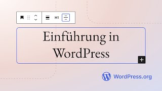 Einführung in WordPress [upl. by Backler]