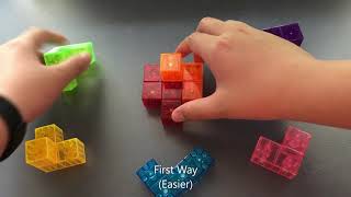 How to Solve the Magic Magnetic Cube 2 WAYS TO SOLVE [upl. by Htirehc]