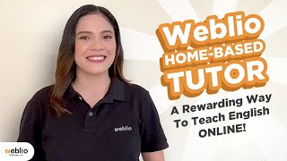 Weblio HomeBased Tutor A Rewarding Way to Teach English Online [upl. by Mayhew]