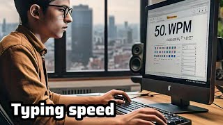 typing speed 50 WPM  typing master  MSK RUSTAM TV [upl. by Rydder]