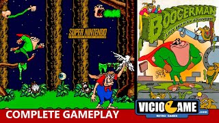 🎮 Boogerman Super Nintendo Complete Gameplay [upl. by Aknaib]