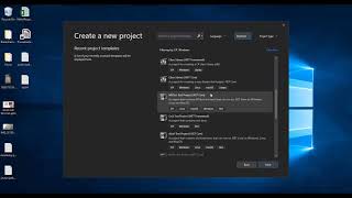 Create New Project in Visual Studio 2019 [upl. by Bornie356]