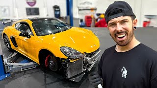 FIXING MY WRECKED PORSCHE CAYMAN S AGAIN [upl. by Ecneret]