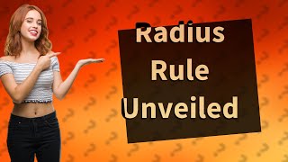 What is the rule to find the radius [upl. by Hares]