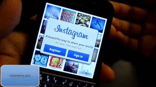 Instagram For blackberry Download How to Install Instagram on Blackberry [upl. by Dumah]