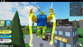 Buying the most expensive thing in the game It cots 999M ROBLOX Mega Noob Simulator [upl. by Philly]