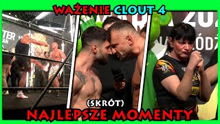 Ważenie CLOUT MMA 4 NAJLEPSZE MOMENTYSKRÓT [upl. by Wilkison]