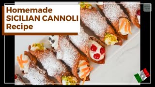 BEST Sicilian CANNOLI Recipe Ever Easy and without Fancy Equipment [upl. by Earlie245]