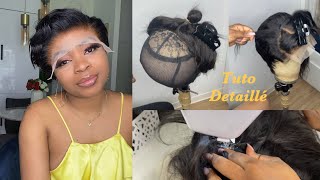 COMMENT FAIRE UNE MINI WIG  TUTO BIEN DÉTAILLÉ NIVEAU DÉBUTANT [upl. by Otes]