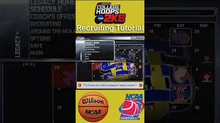 College Hoops 2K8 Recruiting Fundamentals Recruiting Underclassmen [upl. by Odlawso]