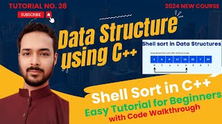 Tutorial 28 Shell Sort Implementation in C  Shell Sort Algorithm Visualization amp Explanationquot [upl. by Hamaso]