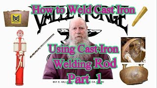 Welding Cast Iron With Cast Iron Welding Rod 1 [upl. by Eillas]