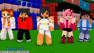 APHMAU FRIENDS ANIMAL BLOCK CREW  HERO TONIGHT DANCE  SUPERIDOL DANCE  Minecraft Animation [upl. by Llenreb281]