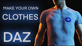 MAKE YOUR OWN CLOTHES FOR DAZ WORKS ON ANY CHARACTER for noobs EASY [upl. by Birk]