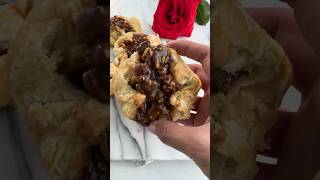 Make these Puff Pastry Pecan Pies for friendsgiving thanksgiving [upl. by Kyriako921]