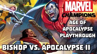 Marvel Champions LCG Age of Apocalypse Playthrough Bishop vs Apocalypse II [upl. by Pyotr387]