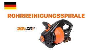 WORX WX891 AKKUROHRREINIGUNGSSPIRALE DE [upl. by Sylvanus]