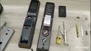 Biometric face door lock Install guide [upl. by Hines195]